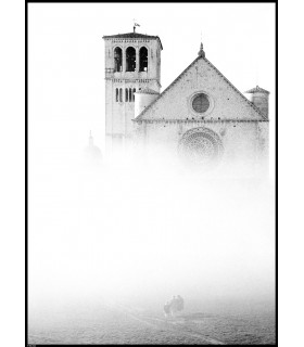 BASILICA IN THE FOG - ASSISI